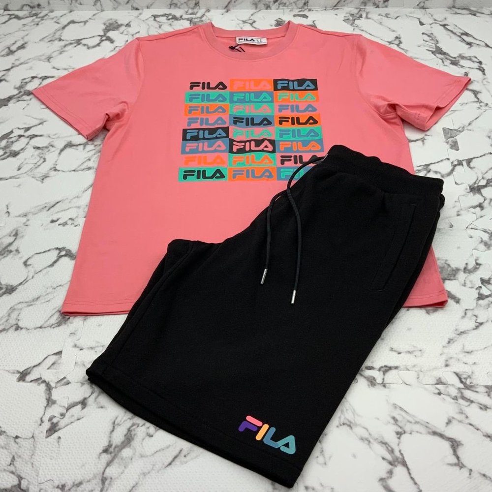 Men's FILA Lt.Pink Short Set